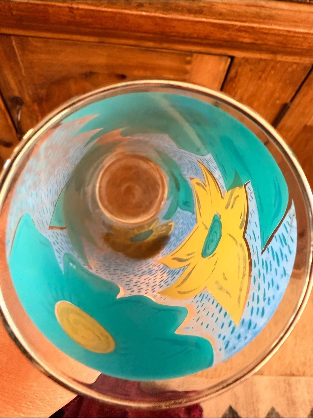 Vintage Hand-Painted mid-century Tom Collins High Ball Federal Glass -Set of 6